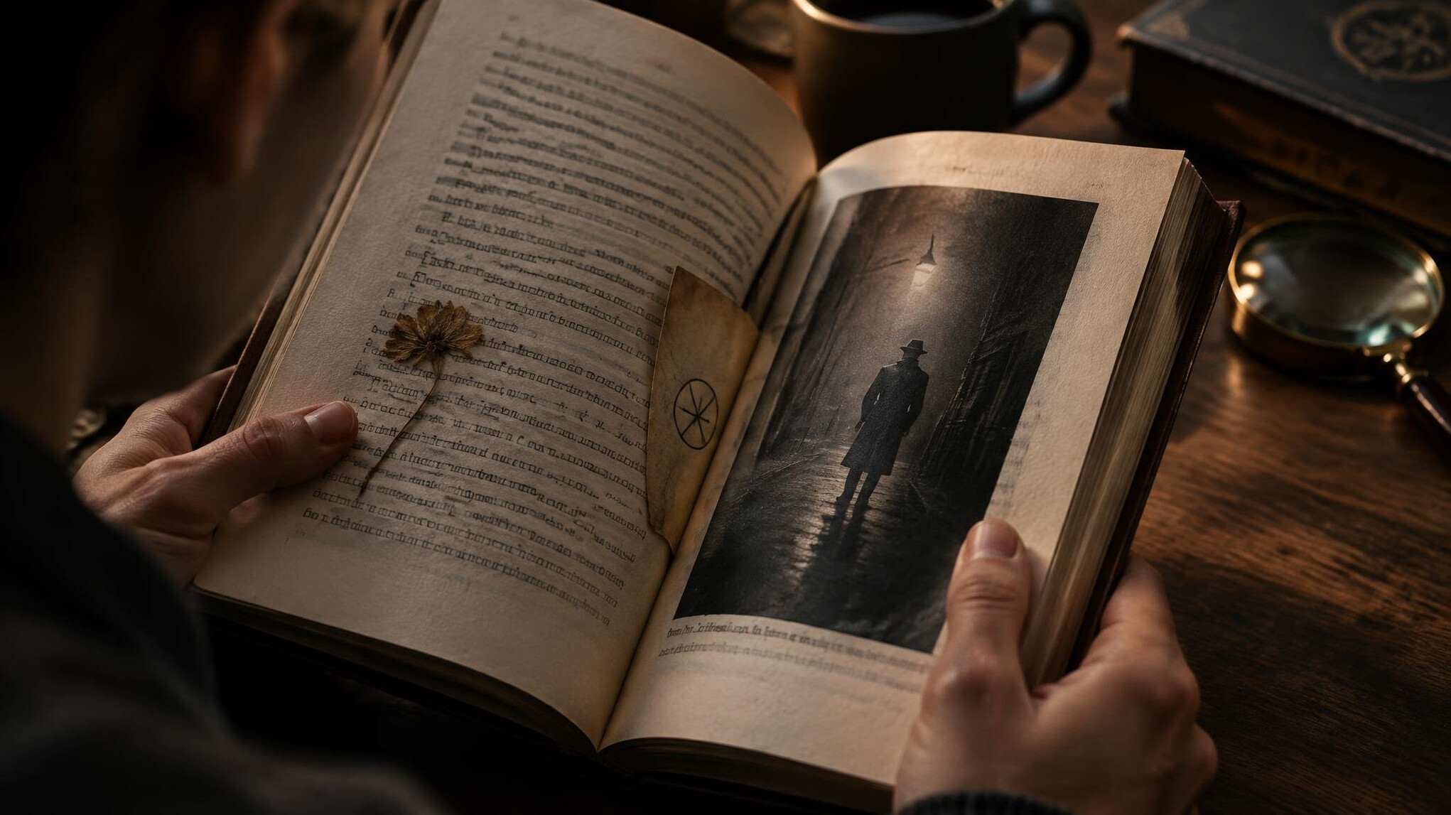 rereading mystery book